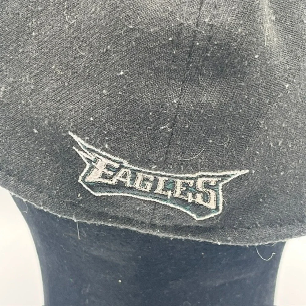 New Era 39THIRTY Philadelphia Eagles NFL Hat Black Stretch Fit Large-XLarge Cap